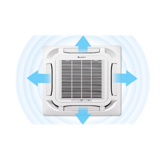 Инверторна таванна касета Gree GUD160WNhA-T/GUD160T , 60 000 BTU , Kлас А++