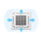 Инверторна таванна касета Gree GUD160WNhA-T/GUD160T , 60 000 BTU , Kлас А++